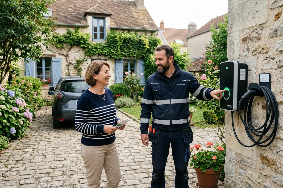 Mise en service et explication de votre borne de recharge à Bussy-Saint-Georges