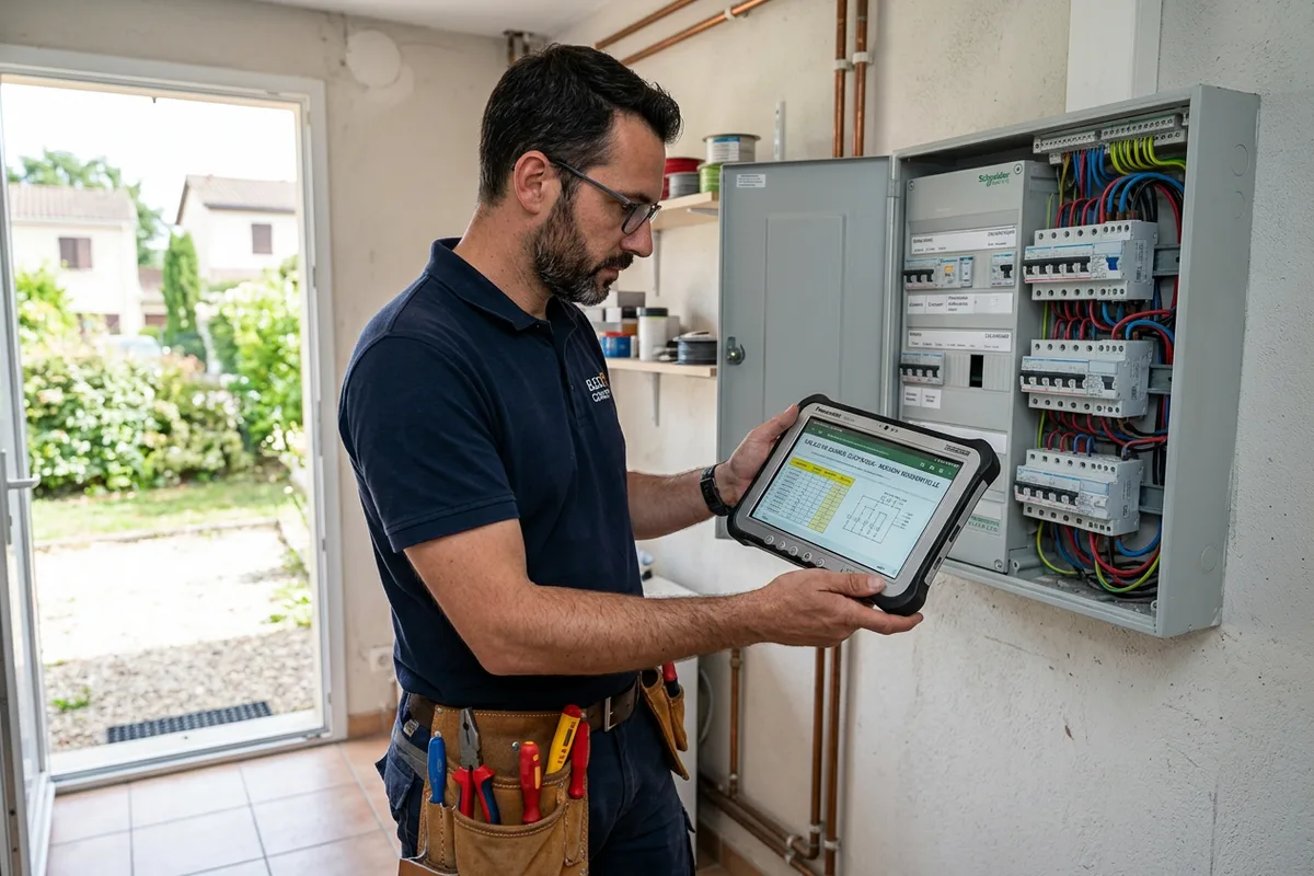 Étude technique préalable pour l'installation d'une wallbox à Neuvic